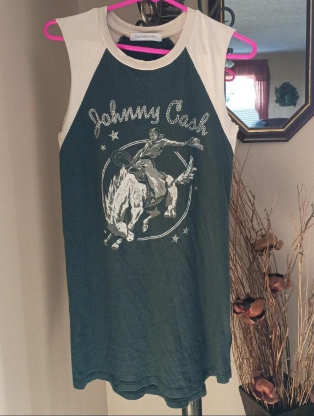 Daydreamer LA Johnny Cash Graphic T-shirt Dress